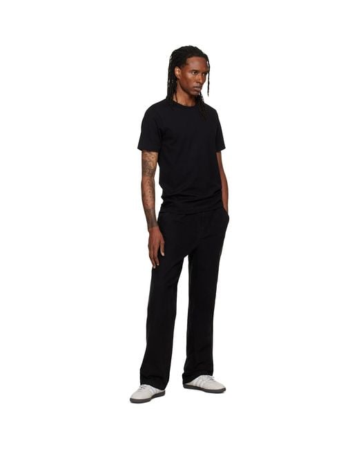 Merz B. Schwanen Black 2M15 'Mid-Century Machine' Refined Fit T-Shirt for men