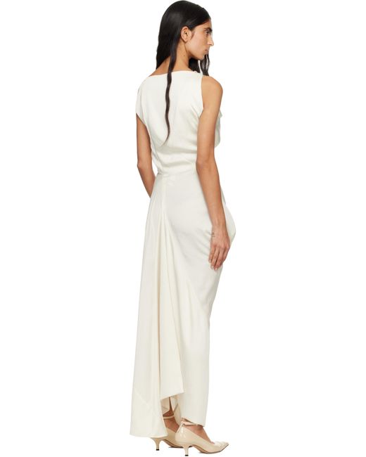 Robe Longue Fond Blanc Cassé Vivienne Westwood en coloris Black