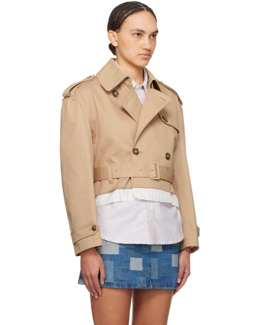 A.P.C. Blue . Beige Natacha Ramsay-levi Edition Horace Trench Coat