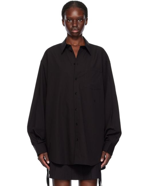 Chemise surdimensionnée noire Helmut Lang en coloris Black