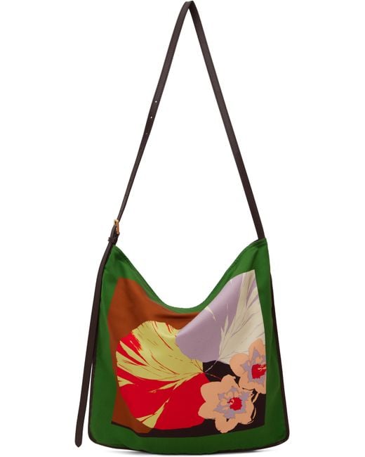 Dries Van Noten Red Large Scarf Tote