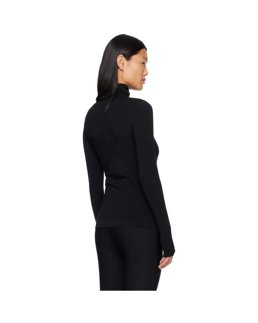 Wolford Black Aurora Long Sleeve T-Shirt