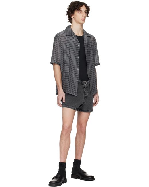 Short Oyster Trunk Gris En Denim Our Legacy pour homme en coloris Black