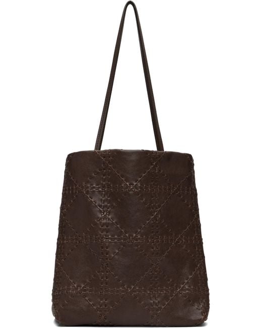 The Row Brown Lilou Woven Bag