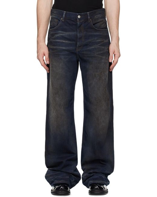 Acne Blue Loose Fit 2021M Jeans for men