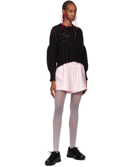 Simone Rocha レッド Bow Ribbon スタッドピアス レッド | Lyst