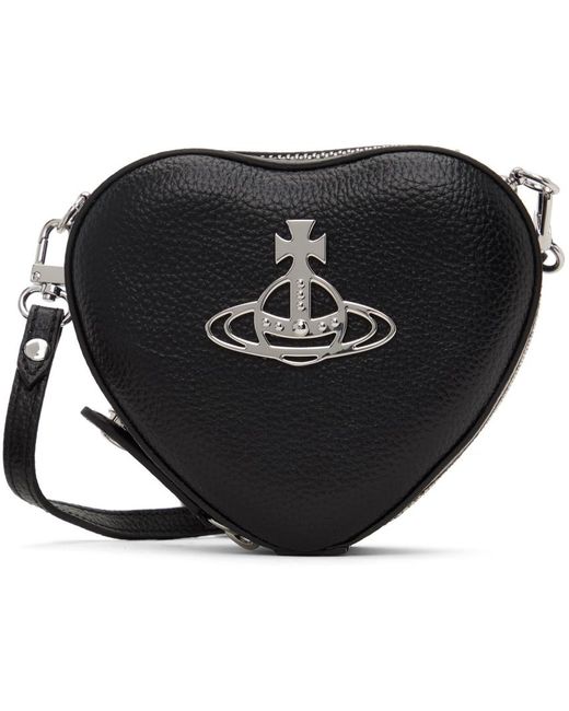 Mini sac à bandoulière en forme de cœur louise noir Vivienne Westwood en coloris Black