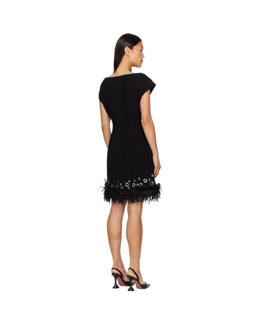 Proenza Schouler Black Grazziela Minidress