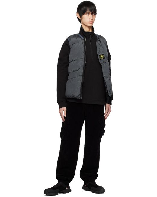 メンズ Stone Island ブラック Ghost Piece スウェットシャツ Black