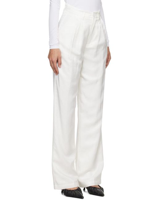 Pantalon carrie blanc Anine Bing en coloris White