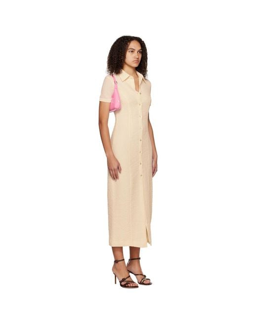 Third Form Black Off- Button Midi Dress