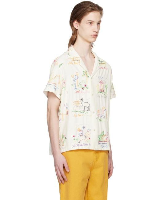 Bode Multicolor Off-white Nursery Rhyme Shirt for men
