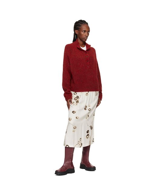Nicole Saldanã Purple Burgundy Anna Tall Boots