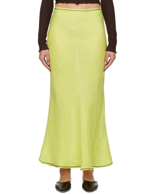 Baserange Yellow Dydine Maxi Skirt