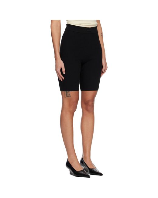 Fear Of God Black Rib Knit Bike Shorts