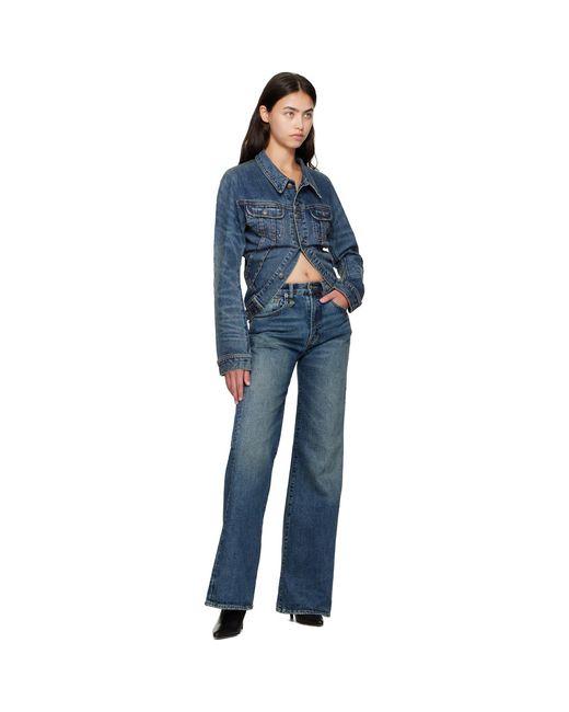 R13 Blue Flared Jeans