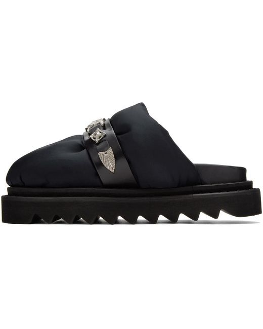 Toga Black Padded Loafers
