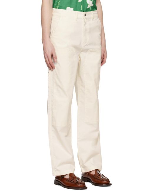 Saturdays NYC White Off- Morris Trousers for men