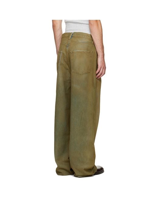 Agolde Green Bagley Rounded Baggy Jeans for men
