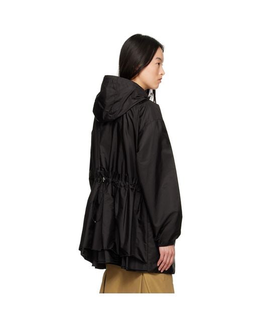 Moncler Black Wete Hooded Jacket