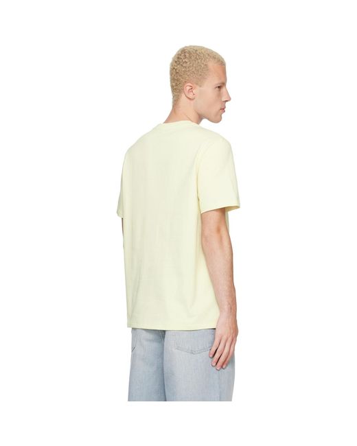A.P.C. Natural Off- Standard 'Rue Madame' T-Shirt for men