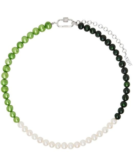Veert Multicolor 'the Chunk Multi Freshwater Pearl' Necklace for men