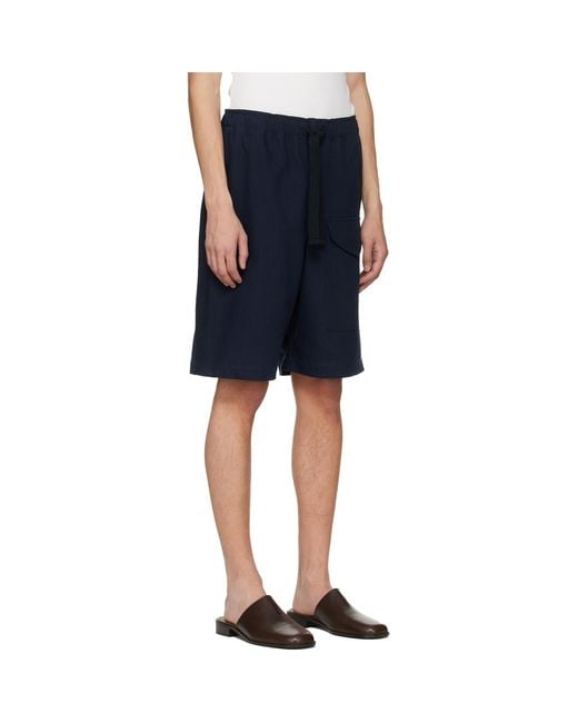Studio Nicholson Blue Ikaria Shorts for men