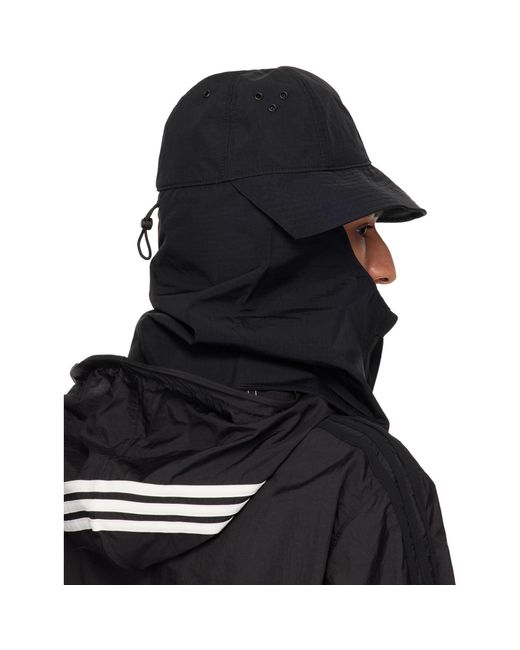 Y-3 Black Util Bucket Hat for men