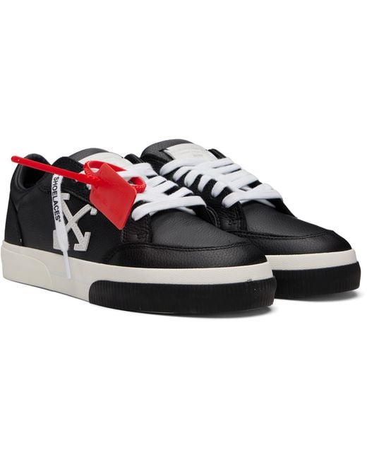 Off-White c/o Virgil Abloh Red Vulcanized Low Calf Sneakers for men