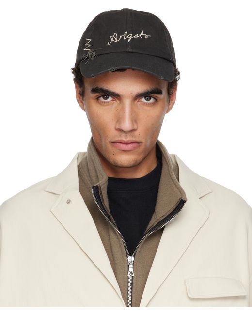 Casquette Noire À Effet Usé Et À Fils Lâches Axel Arigato pour homme en coloris Black