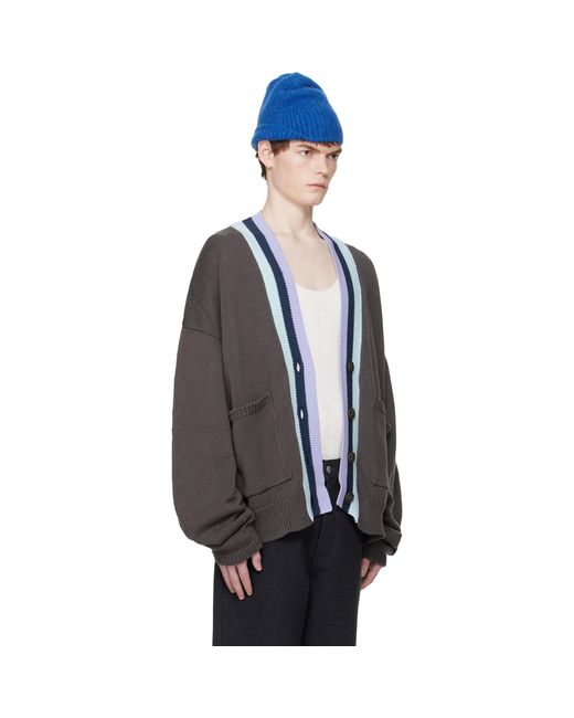 Edward Cuming Black Heart Throb Cardigan for men