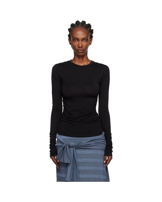 Our Legacy Strain Slim Longsleeve T-Shirt in Black | Lyst