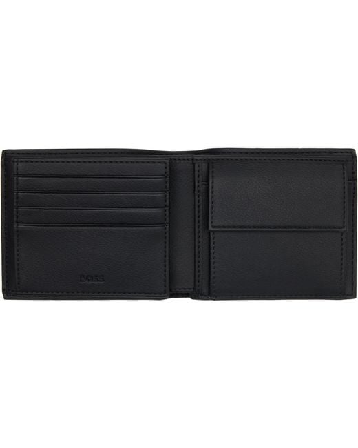 Boss Black Trifold Wallet for men