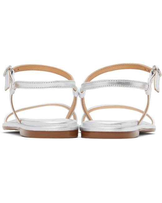 Aeyde Black Nettie Leather Sandals