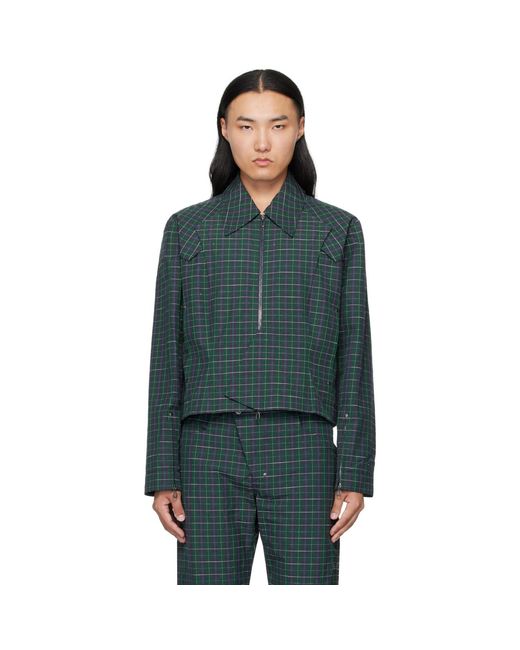 Kiko Kostadinov Black Kraner Cropped Blouson Jacket for men
