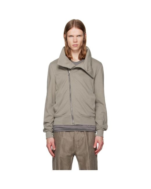 Rick Owens Gray Tower Bauhaus Jogger Jacket for men