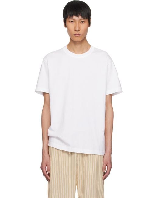 メンズ Tekla ホワイト Sleeping Tシャツ White