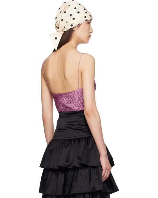 Valentino Black Chiffon Plusdepois Print Top