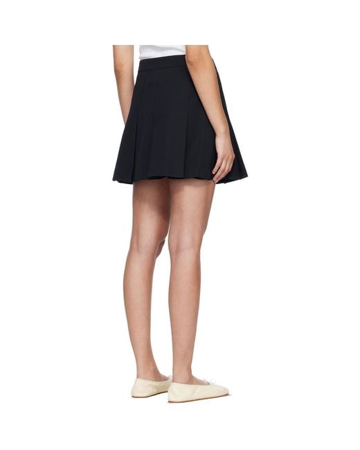 A.P.C. Black Pleated Miniskirt