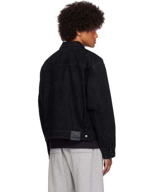 Wooyoungmi Black Regular Denim Jacket for men