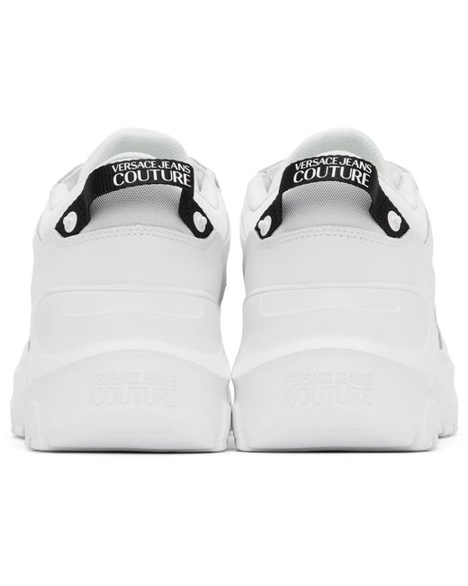 Versace Black White Speedtrack Logo Sneakers for men