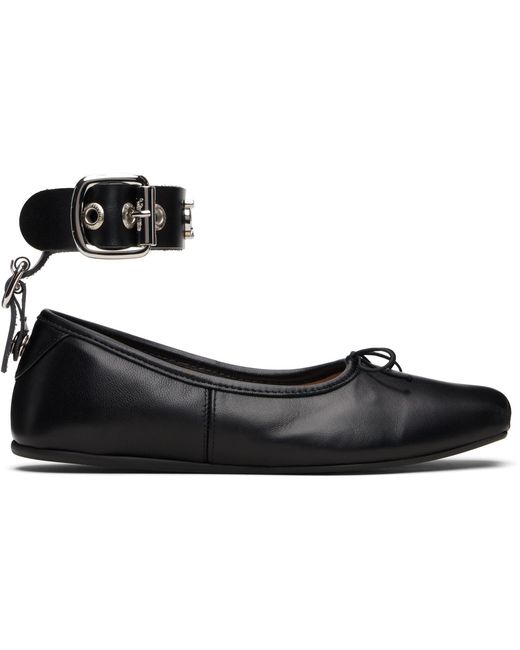 Vivienne Westwood Black Bardot Ballerina Flats