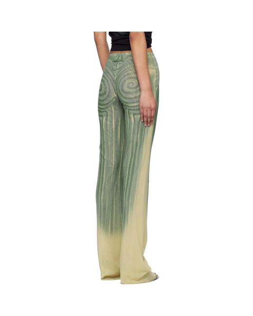 Jean Paul Gaultier Black 'The Spirale' Lounge Pants