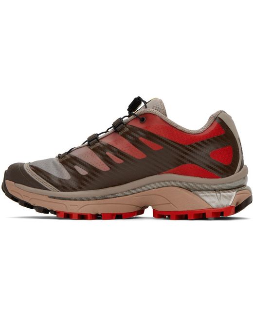 Salomon Black Red & Beige Xt-4 Og Sneakers for men