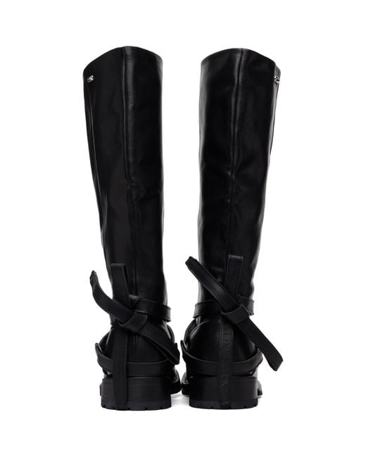 Our Legacy Black High Engine Tall Boots