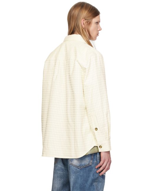 ANDERSSON BELL Natural Gabriel Long Shirt for men