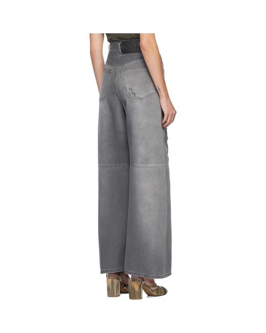 MM6 by Maison Margiela Black Lightweight 5 Pockets Jeans