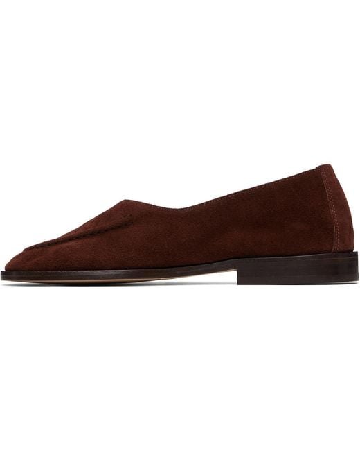 Hereu Brown Juliol W Calf Suede Loafers