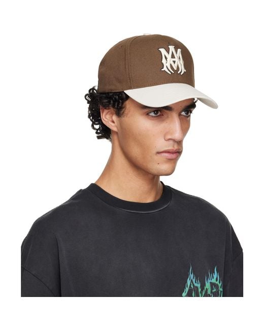 Amiri Blue Ma Outline Two Tone Cap for men