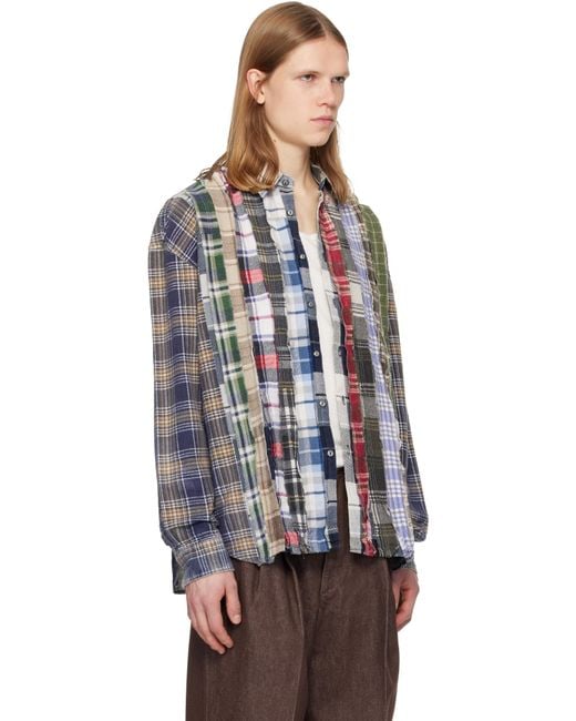 Needles Black Flannel Shirt for men